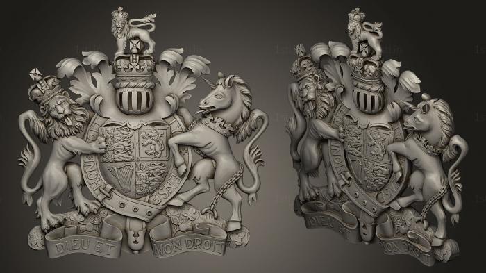 Coat of arms (GR_0364) 3D model for CNC machine